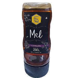 Mel Flores Silvestres Multifloral 290g 100% Puro Sem Glúten Premium Apiário Flor de Mel