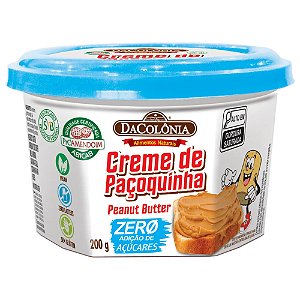 Creme Paçoquinha Zero Açúcar DaColônia 200g