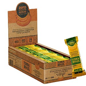 Bananada Zero Adição de Açúcar – Terra Brasil – 100% Natural Display com 32 unidades