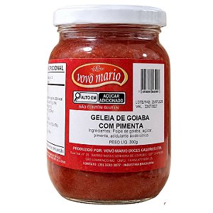 GELEIA DE GOIABA COM PIMENTA 300g - VOVÔ MÁRIO