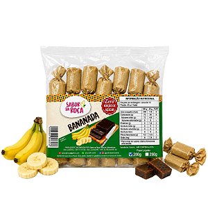 BANANADA ZERO AÇÚCAR PACOTE 200G (7 UN) - SABOR DA ROÇA