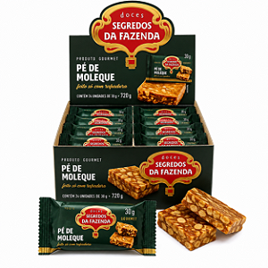 Pé de Moleque Segredos da Fazenda – Display com 24 Unidades de 30g