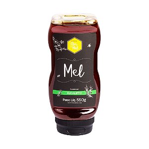 Mel Flores de Eucalipto 550g 100% Puro Sem Glúten Premium Apiário Flor de Mel