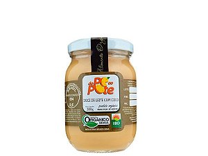 Doce de Leite com Coco Orgânico 300g com Açúcar Sem Glúten Do Pé ao Pote