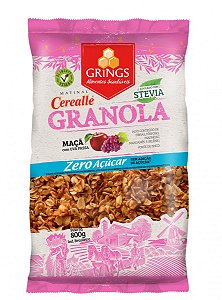 Cerealle Granola Zero Açúcar Adoçado com Stevia Vegano 800g Grings Alimentos