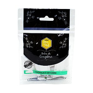 Kit Balas de Gengibre e Própolis 22g Zero Adição de Açúcares Apiário Flor de Mel