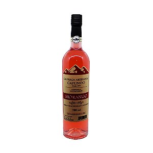 Cachaça Artesanal Sabor Morango Sul De Minas 700ml Cachaçaria Cafundó Carvalhos-MG