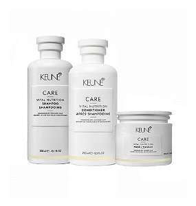 Keune Shampoo + Condicionador + Máscara Vital Nutrition