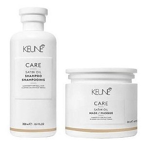 Keune Shampoo 300ml + Máscara 200ml Satin Oil