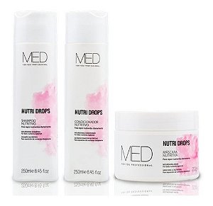 Med For You Shampoo + Condicionador + Máscara Nutri Drops