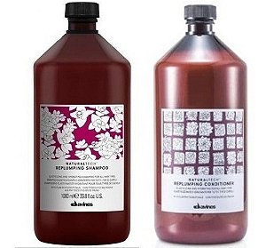 Davines Shampoo + Condicionador  Replumping 1000ml