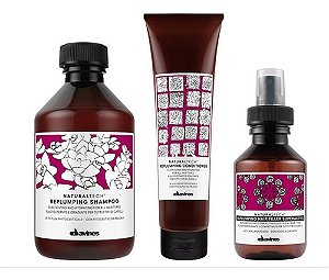 Davines Replumping Shampoo + Condicionador + Superactive