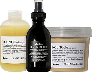 Davines Shampoo + Máscara Nounou + One  milk 135ml