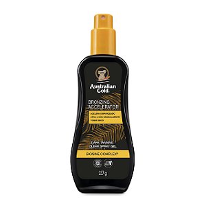 Australian Gold Bronzing Accelerator Dark Tanning Clear Spray Gel 237g