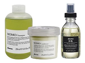 Davines Shampoo + Condicionador  Momo + Oi Oil