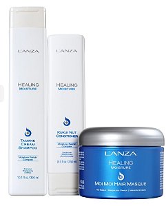 Lanza Sh Tamanu 300ml + Cond Kukui 250ml +  Moi Moi 200ml