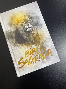 Bíblia Sagrada | NVI | Letra Normal | Capa Dura | Leão Dourado | Slim