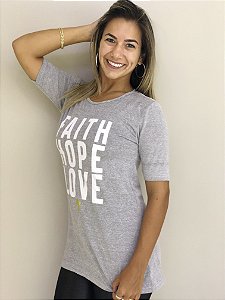 Camiseta Faith Love Hope
