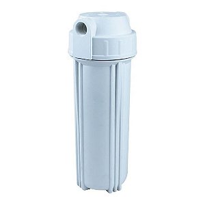 CARCACA BRANCA DE 10 POL C/  TP ROSCA 1/2