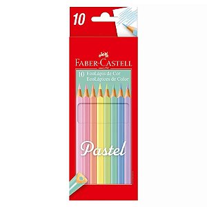 Lápis De Cor Pastel 10 Cores - Faber Castell