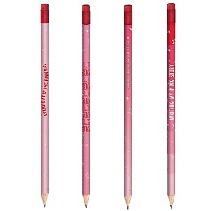 Lápis N°2 Com Borracha Love Pink Sortidos - Tilibra