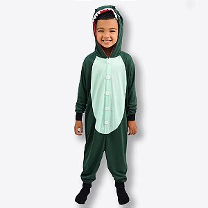 Macacão Kigurumi Summer Infantil Dinossauro 10 Anos - Zona Criativa