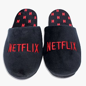 Chinelo De Quarto Netflix Logo - Zona Criativa