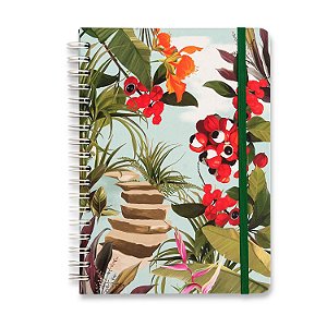 Caderno Colegial Espiral Amazônia Guaraná Pautado 17x24cm - Cícero