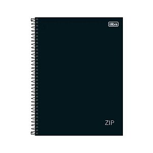 Caderno Universitário Zip Preto 20 Matérias - Tilibra
