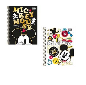 Caderno Colegial Mickey 1 Matéria - Tilibra