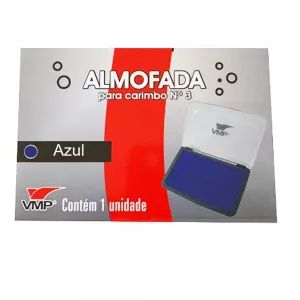 Almofada De Carimbo  N.3  Azul  - Vmp