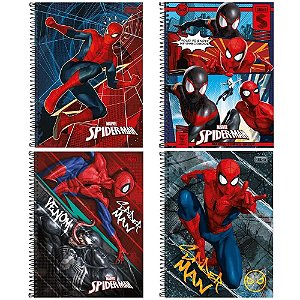 Caderno Universitário Spider Man 10 Matérias - Tilibra