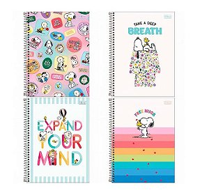 Caderno Universitário Snoopy 10 Matérias - Tilibra