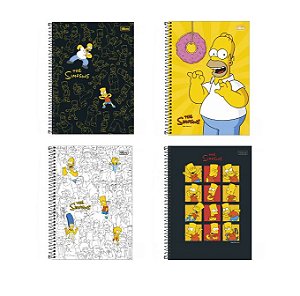 Caderno Universtitário Simpsons 10 Matérias - Tilibra