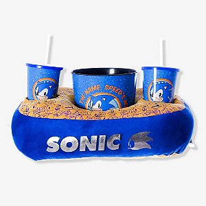 Kit Almofada Pipoca Suede Sonic The Hedgehog - Zona Criativa