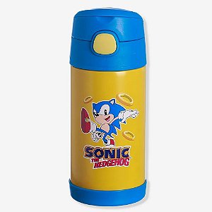 Garrafa Click Canudo Sonic Speed 300ml - Zona Criativa