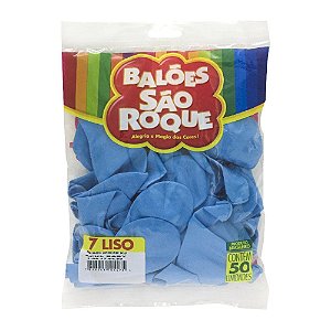 Balão Azul Turquesa N°7 - São Roque