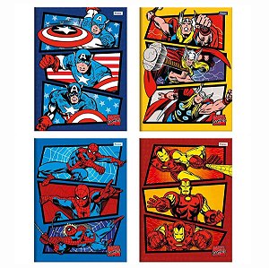 Caderno Brochura Marvel 80 Folhas - Foroni