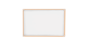 Quadro Branco Moldura Madeira Pinus Neo 120x90 - STALO