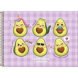 Caderno Cartografia e Desenho Abacute 80 Folhas - Tilibra
