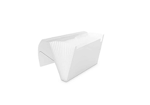 Pasta Sanfonada Plastica Ofício 31 Divisões Cristal - Polibras