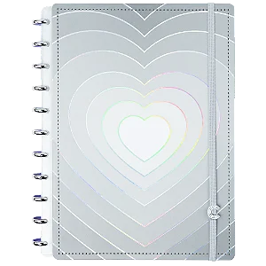 Caderno Grey Love Grande - Caderno Inteligente