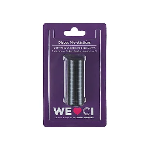 Discos + Elástico Preto G 31mm - Caderno Inteligente