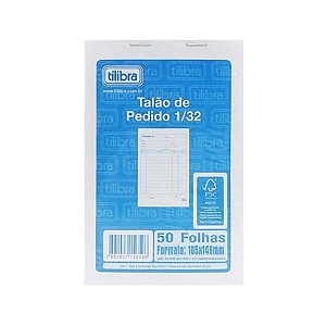 Talão De Pedido 1/32 - Tilibra