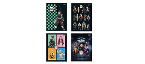 Caderno Brochura Demon Slayer 80 Folhas - Tilibra