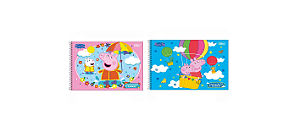 Caderno Cartografia e Desenho Peppa Pig 80 Folhas - Tilibra