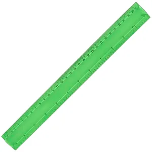 Régua Plástica Colorida 30cm Verde Claro - Vmp