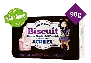 Massa para Biscuit 90g Preto - Acrilex
