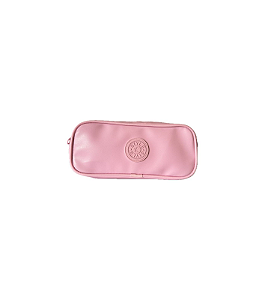 Estojo Escolar 2 Zíper PVC Rosa Claro - Vmp