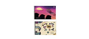 Caderno Cartografia 80 Folhas Capa Dura Among Us - Foroni
